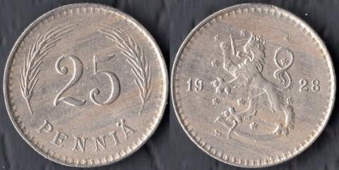 Finland 25 penny 1928