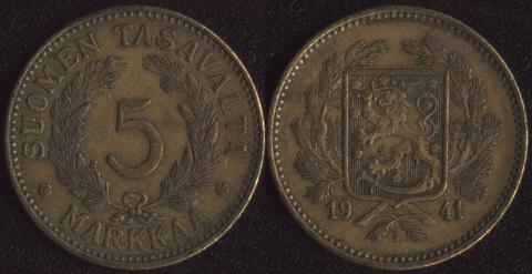 Finland 5 marks 1941