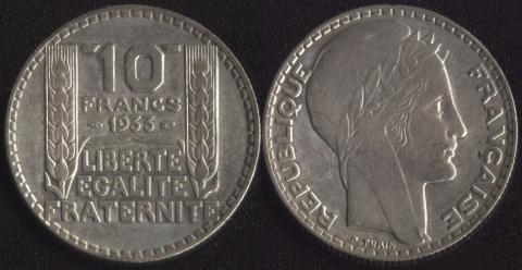 France 10 francs 1933