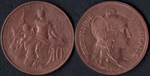 France 10 centimes 1917