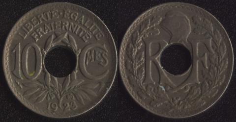 France 10 centimes 1923