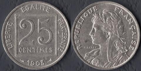 France 25 centimes 1903