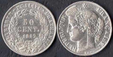 France 50 centimes 1882