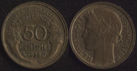 France 50 centimes 1938