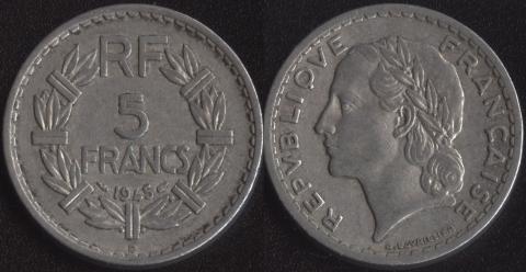 France 5 francs 1945