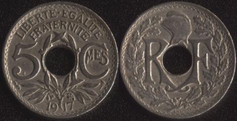 France 5 centimes 1917