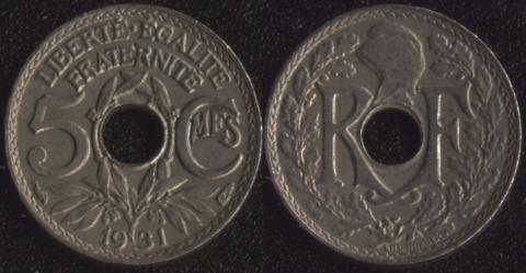 France 5 centimes 1931