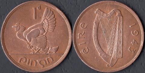 Ireland 1p 1943