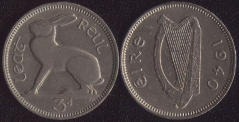 Ireland 3p 1940