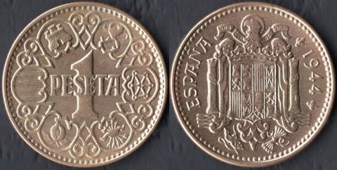 Spain 1 peseta 1944