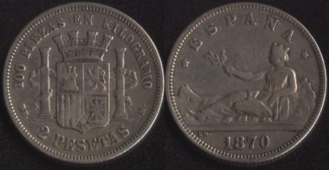 Spain 2 pesetas