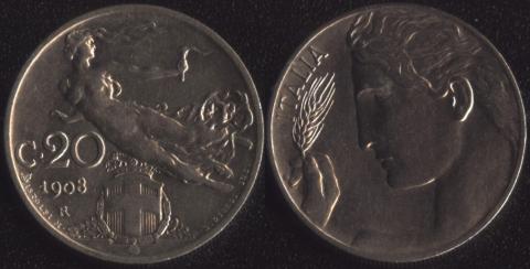 Italy 20 centesimo