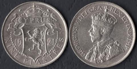 Cyprus 9 piastres