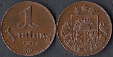 Latvia 1 centime 1935