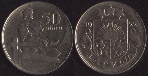 Latvia 50 centimes