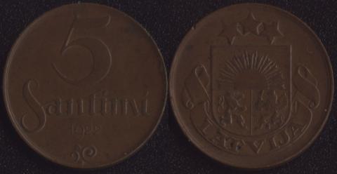 Latvia 5 centimes
