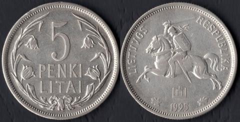 Lithuania 5 lit 1925