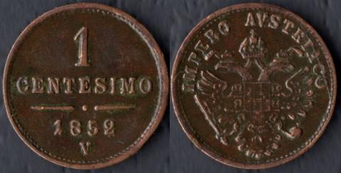 Lombardy-Venice 1 centesimo 1852