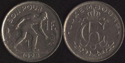 Luxembourg 1 franc