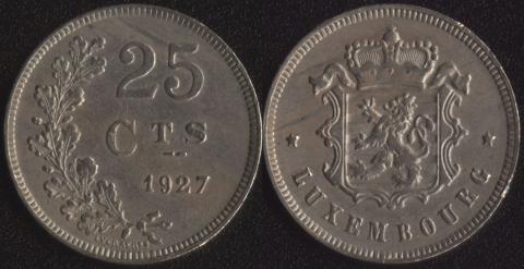 Luxembourg 25 centimes