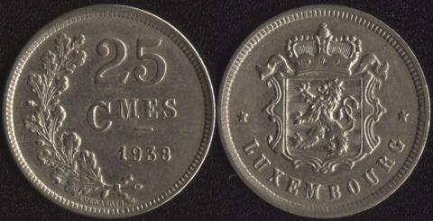 Luxembourg 25 centimes