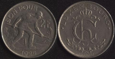 Luxembourg 2 francs