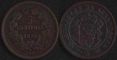 Luxembourg 5 centimes 1870