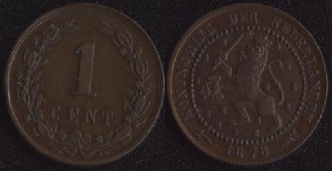 Netherlands 1 cent 1878