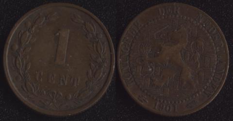 Netherlands 1 cent 1901