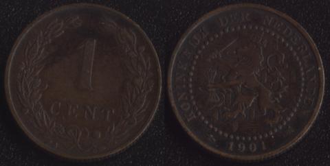 Netherlands 1 cent 1901