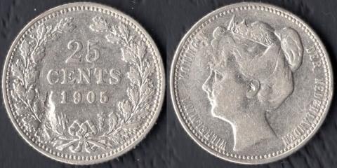 Netherlands 25 cents