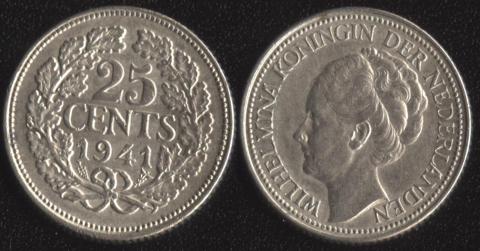 Netherlands 25 cents