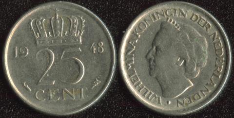 Netherlands 25 cents