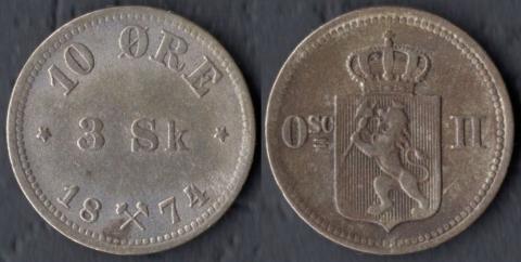 Norway 10 ore (3 skills