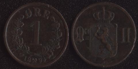 Norway 1 ore 1893