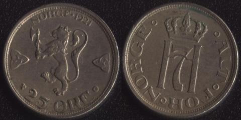 Norway 25 ore 1921