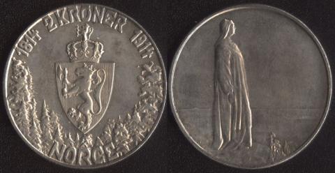 Norway 2 kroons 1914
