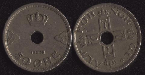 Norway 50 ore 1928