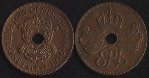 New Guinea 1 penny 1936