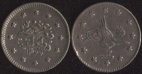 Ottoman Empire 1 kurush 1910