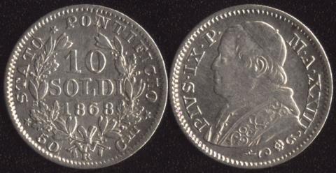 Papal region 10 soldo