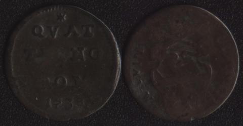 Papal region 1 quattrino 1738