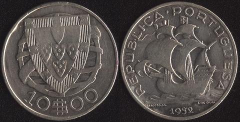 Portugal 10 escudo 1932