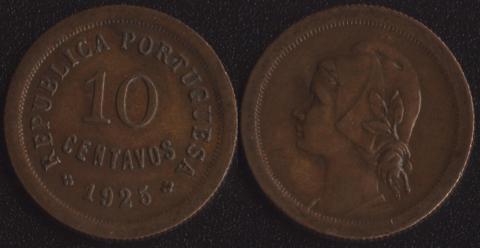 Portugal 10 centavo 1925