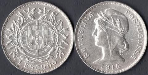 Portugal 1 escudo 1915