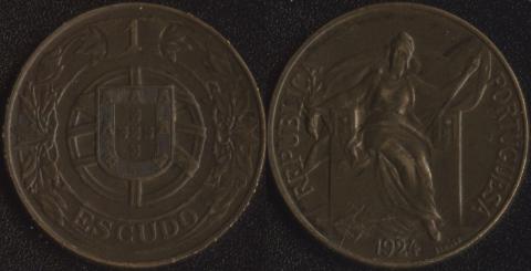 Portugal 1 escudo 1924