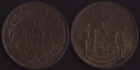 Romania 10 baths 1867