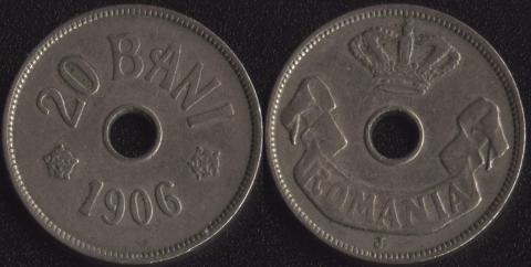 Romania 20 baths 1906