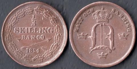 Sweden 1/3 skilling