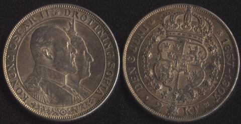 Sweden 2 kroner 1907